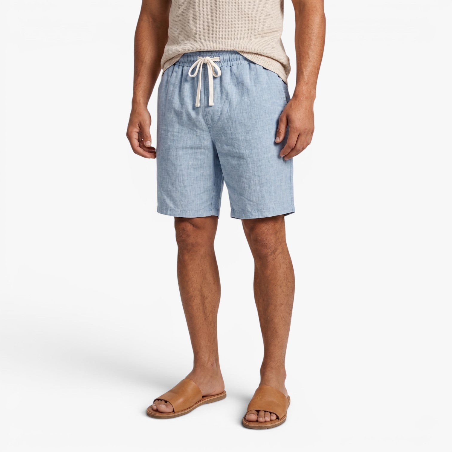 Old Fortune | Heren Zomerse Shorts met Koord Riviera