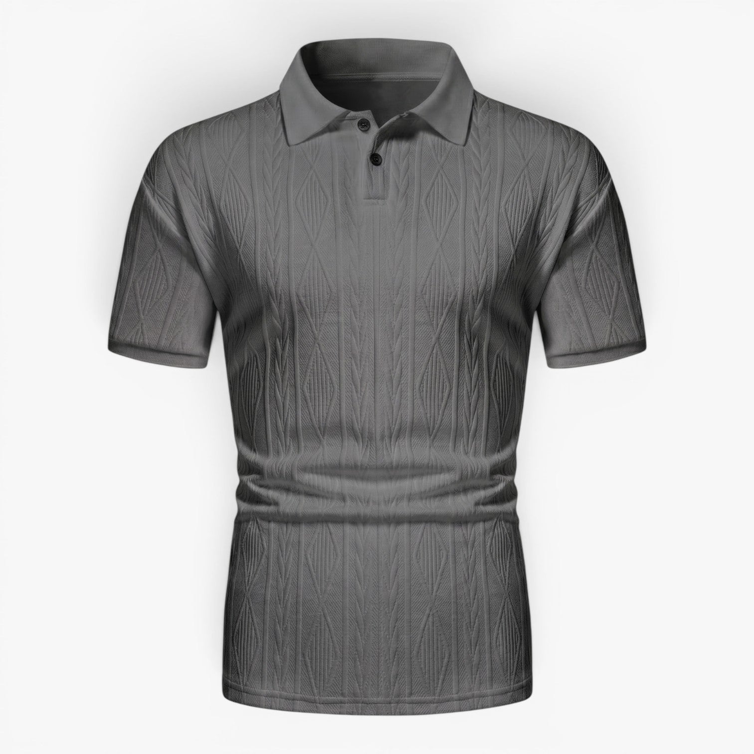 Old Fortune | Herren-Poloshirt mit Jacquard-Struktur  