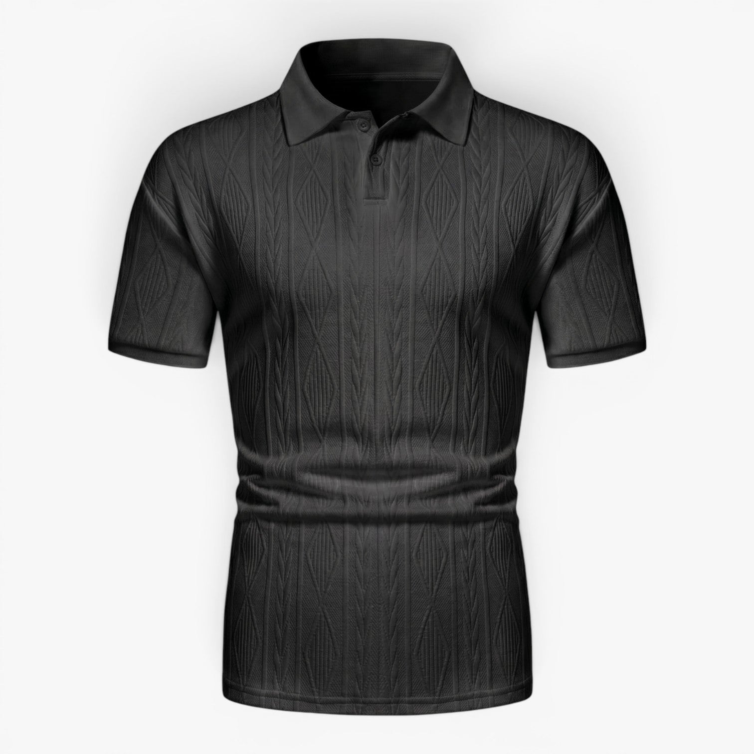 Old Fortune | Herren-Poloshirt mit Jacquard-Struktur  