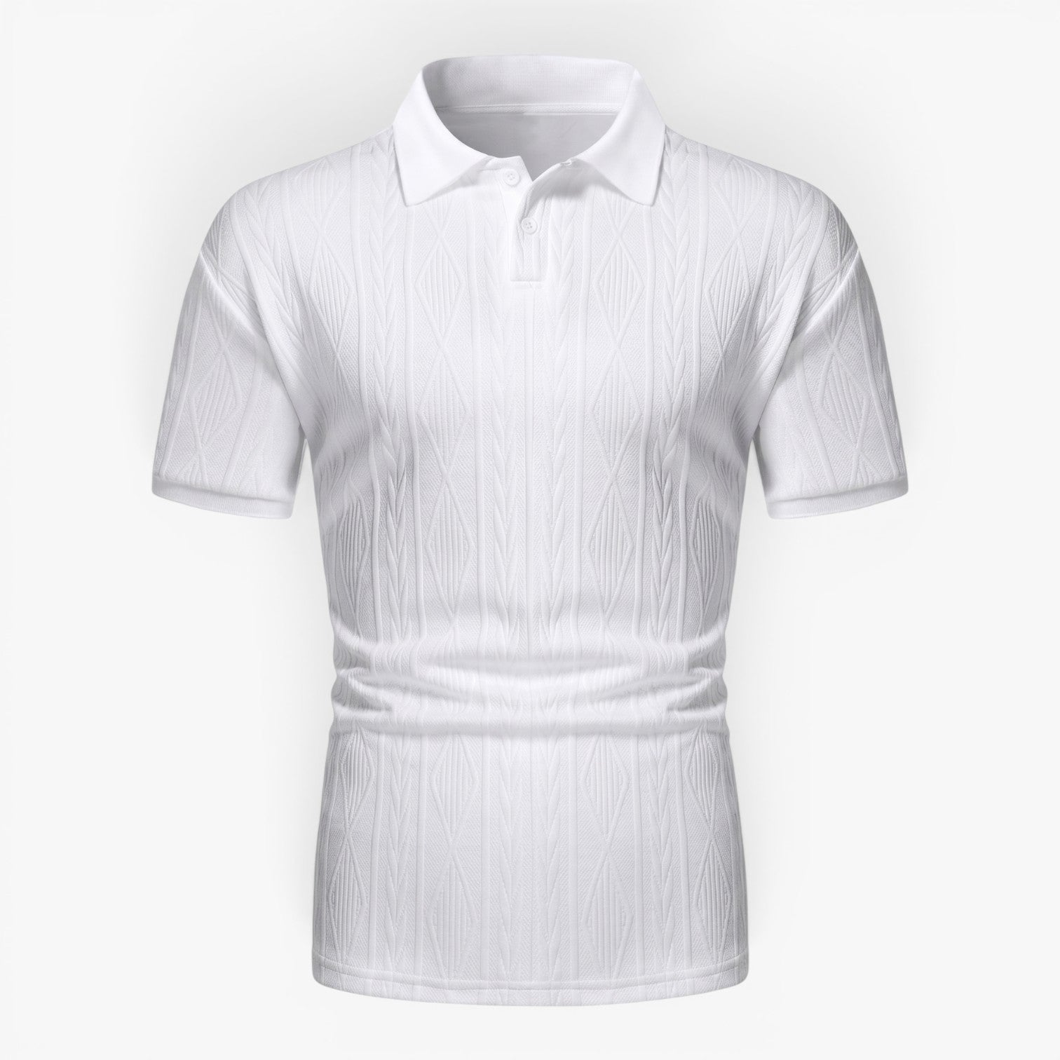 Old Fortune | Herren-Poloshirt mit Jacquard-Struktur  