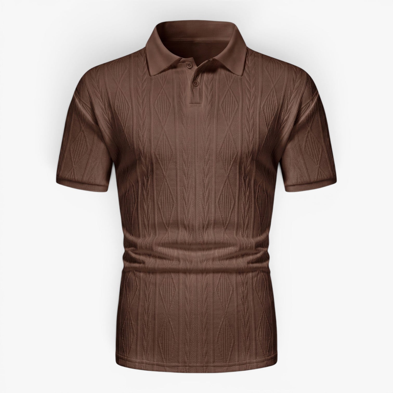Old Fortune | Herren-Poloshirt mit Jacquard-Struktur  
