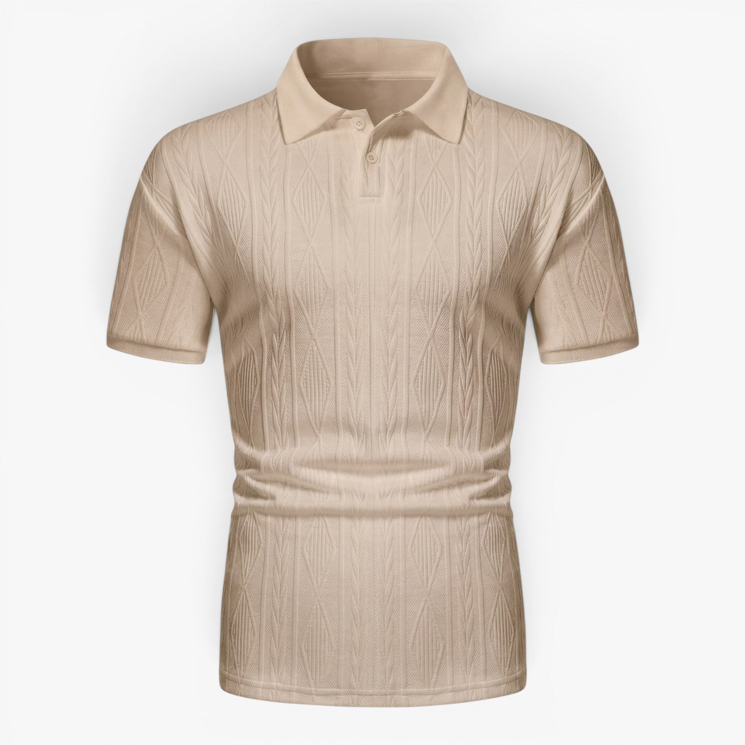 Old Fortune | Herren-Poloshirt mit Jacquard-Struktur  