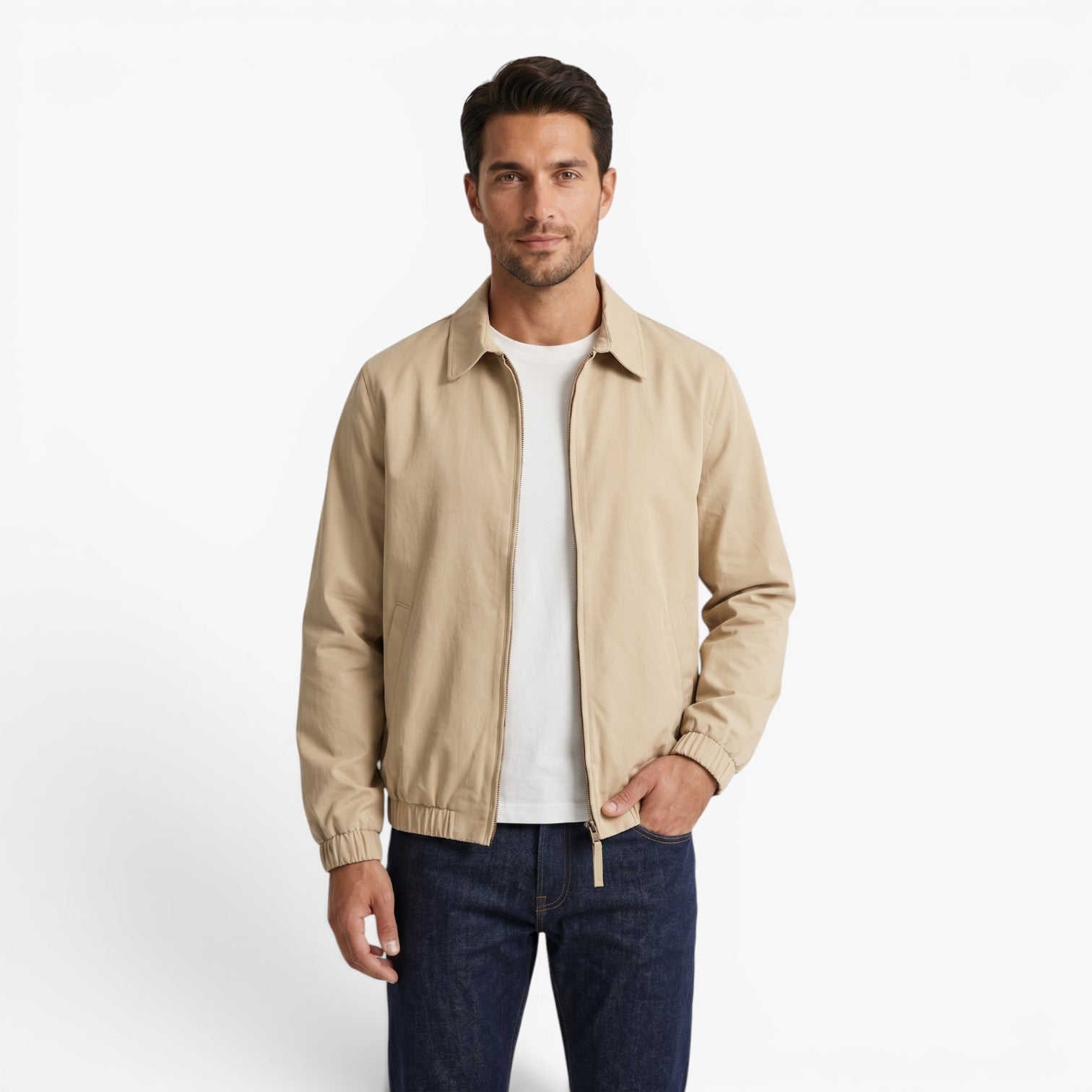 Old Fortune | Men's Lightweight Casual Jacket with Zipper