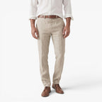 Old Fortune | Męskie Lniane Spodnie Regular Fit
