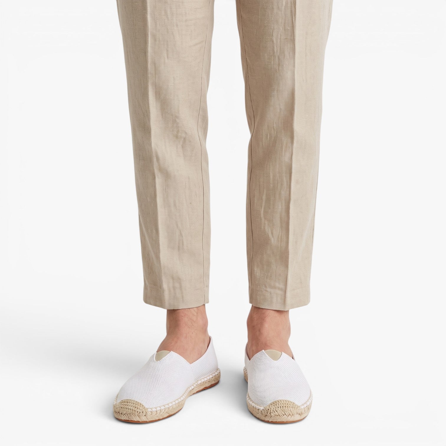 Old Fortune | Heren Linnen Espadrilles Instappers met Gevlochten Zool