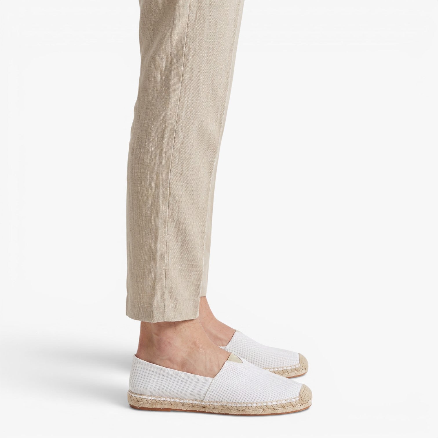 Old Fortune | Heren Linnen Espadrilles Instappers met Gevlochten Zool