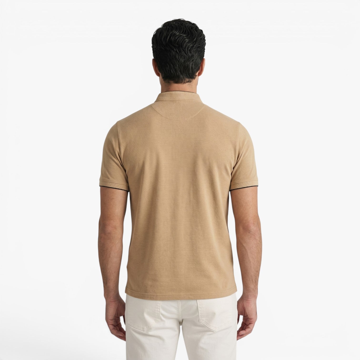 Old Fortune | Herren-Poloshirt mit Stehkragen und minimalistischem Verschluss
