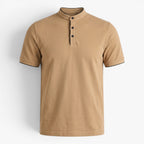 Old Fortune | Herren-Poloshirt mit Stehkragen und minimalistischem Verschluss