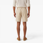 Old Fortune | Heren Linnen Shorts Amalfi met Plooien