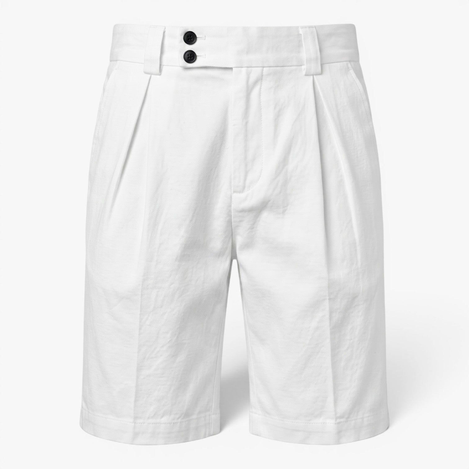 Old Fortune | Heren Elegante Tailored Shorts met Dubbele Knopen