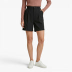Old Fortune | Women's Elegant High-Waisted Shorts with Pleats
