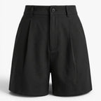 Old Fortune | Women's Elegant High-Waisted Shorts with Pleats