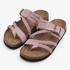 Old Fortune | Dames sandalen met gevlochten bandjes en verstelbare sluiting
