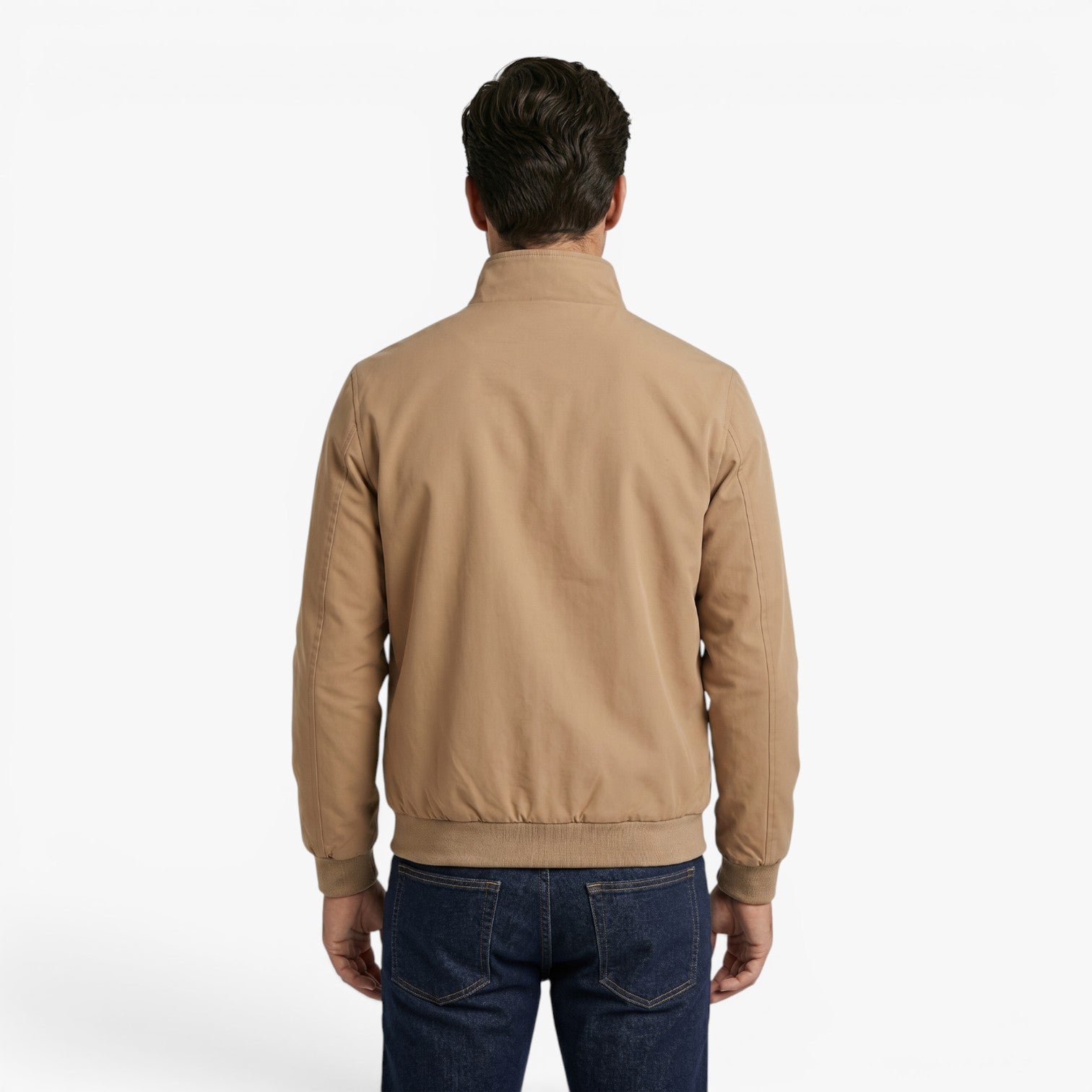 Old Fortune | Men's Smart Casual Bomber Jacket with Stand Collar