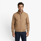 Old Fortune | Men's Smart Casual Bomber Jacket with Stand Collar