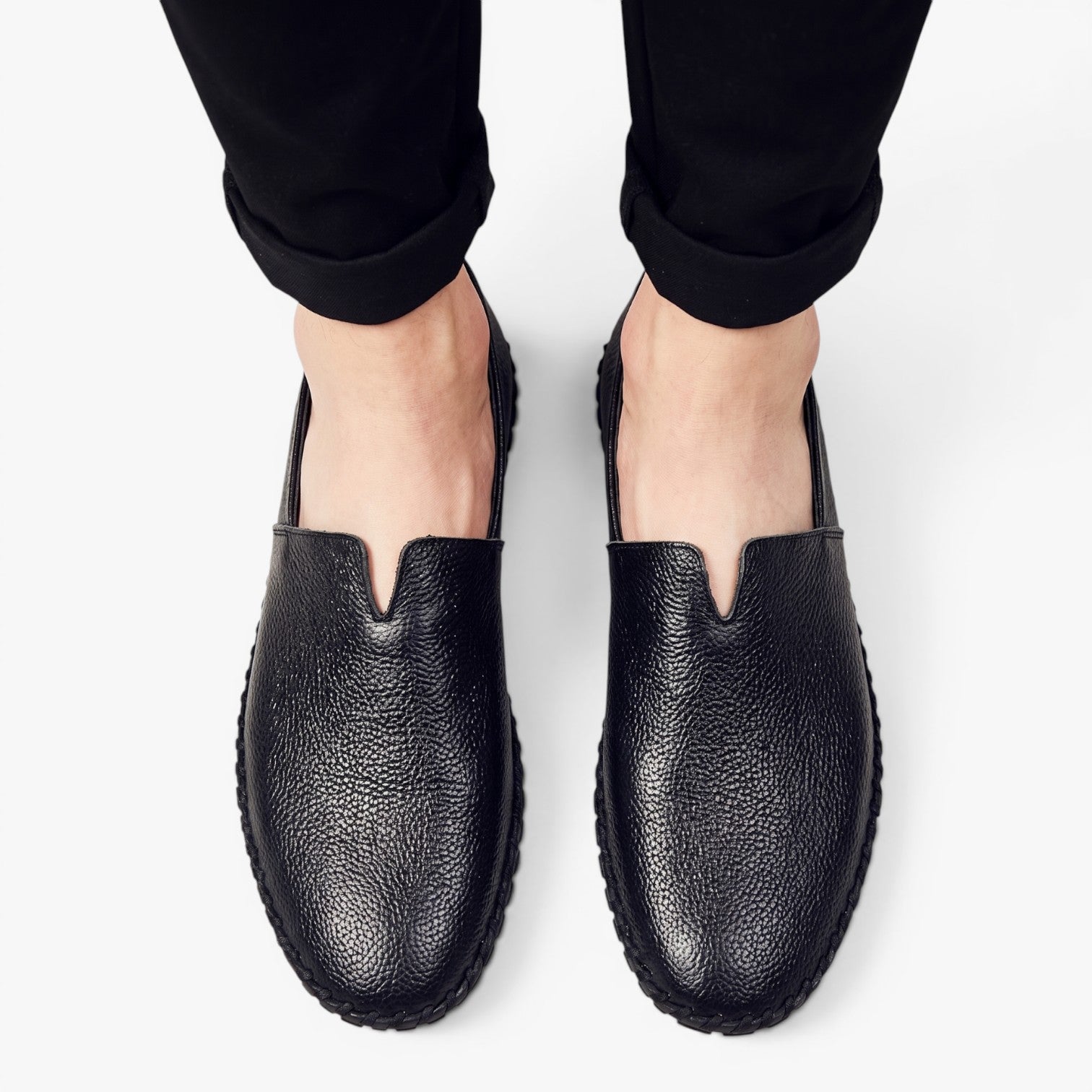 Old Fortune | Heren Leren Instapschoenen Casual met Zachte Zool