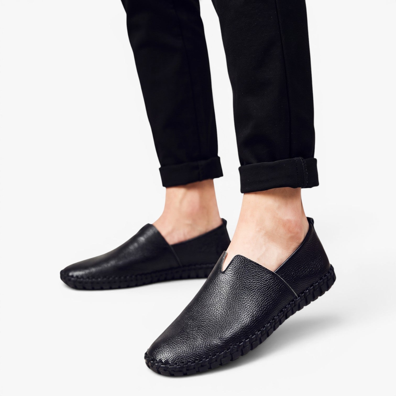 Old Fortune | Heren Leren Instapschoenen Casual met Zachte Zool