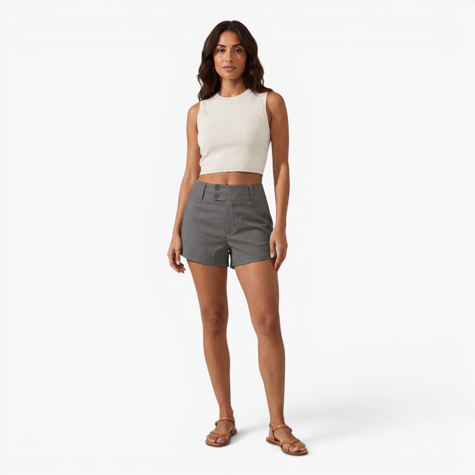 Old Fortune | Dames Shorts Sorrento met Asymmetrische Sluiting