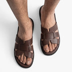 Old Fortune | Heren Casual Slippers met Brede Band