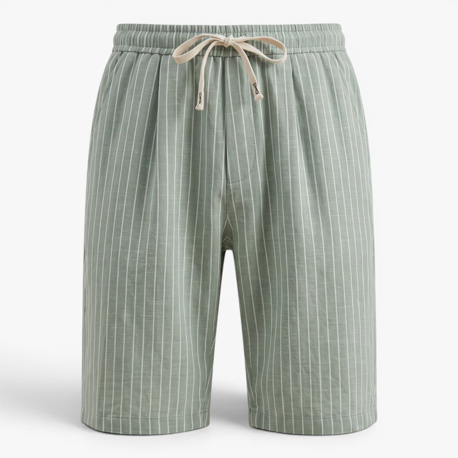 Old Fortune | Heren Linnen Shorts Riviera met Strepen