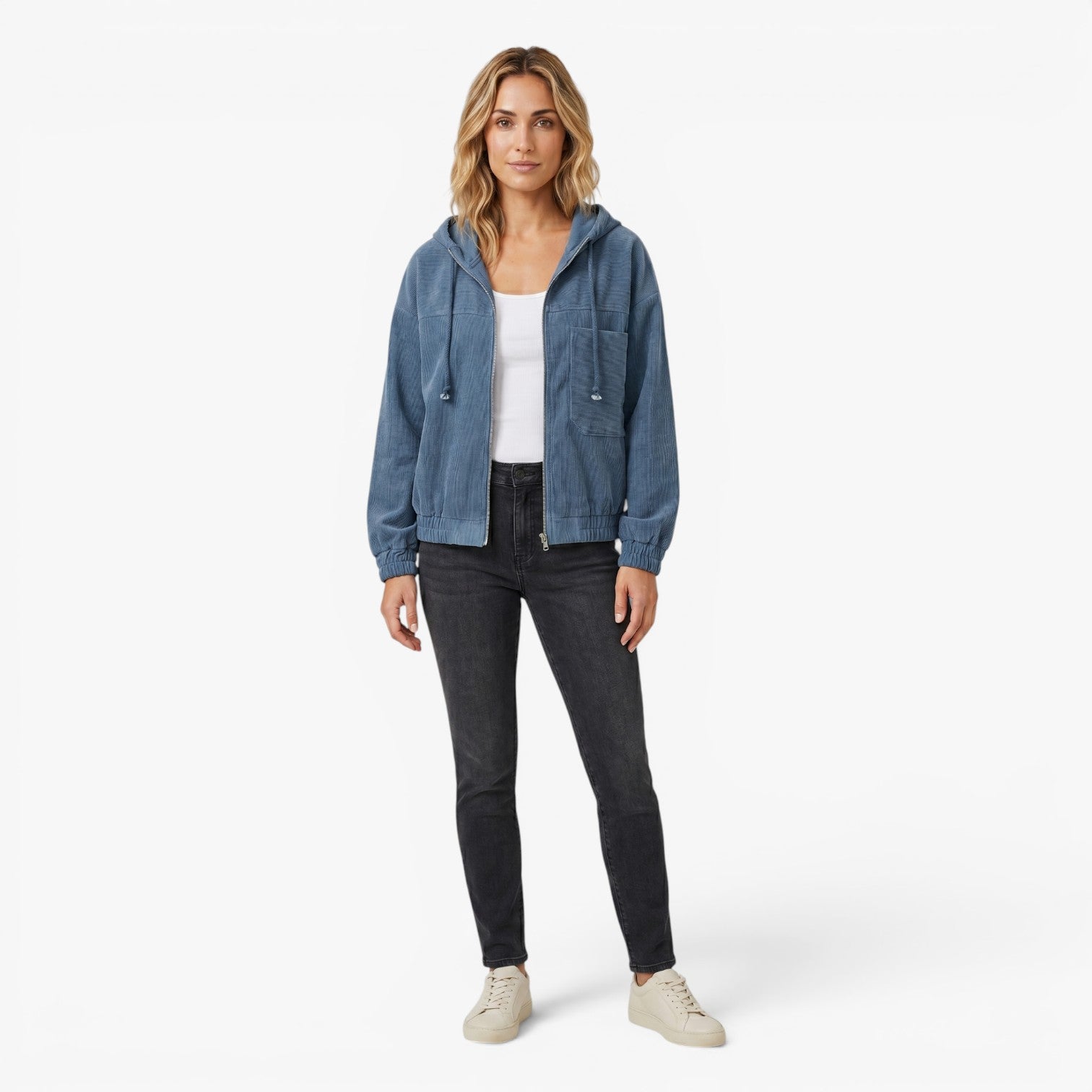 Old Fortune | Women's Corduroy Jacket with Zipper