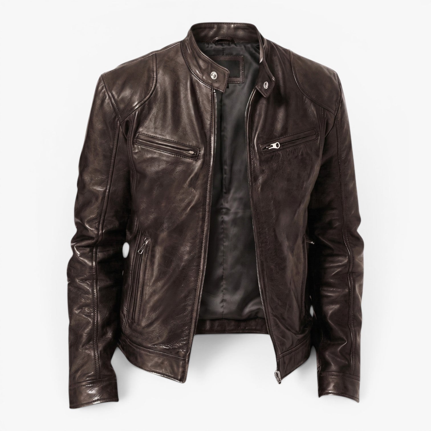 Old Fortune | Herren Motorradjacke aus Kunstleder