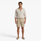Old Fortune | Heren Linnen Shorts Coastal met Verstelbare Tailleband