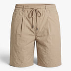 Old Fortune | Heren Linnen Shorts Coastal met Verstelbare Tailleband