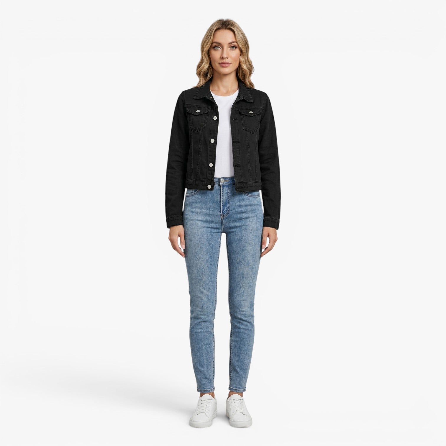 Old Fortune | Women's Slim Fit Denim Jacket
