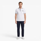 Old Fortune | Heren katoenen poloshirt met contrasterende biezen en zakje