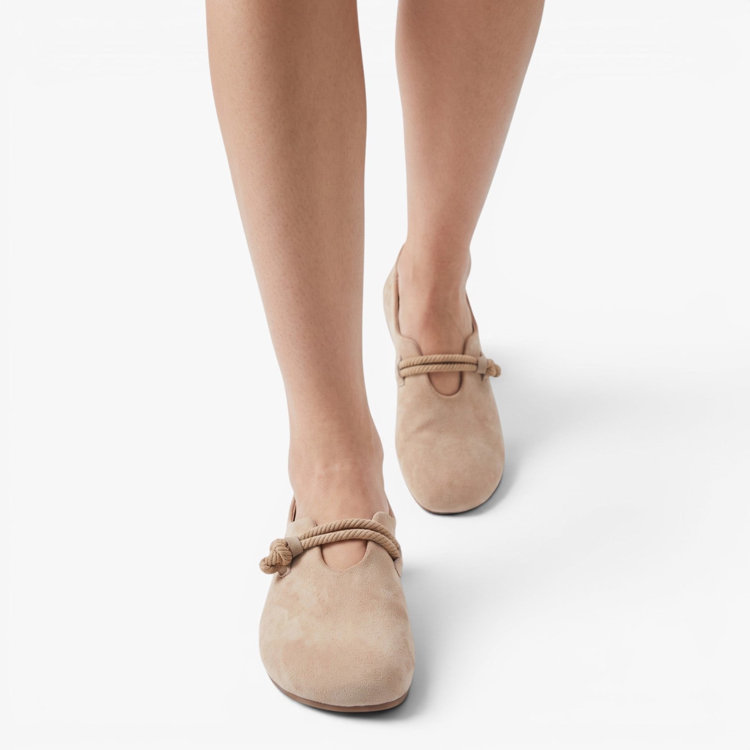Old Fortune | Dames suède mocassins met decoratieve koordaccenten