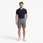 Old Fortune | Heren Short Monaco met Windowpane Ruitjes