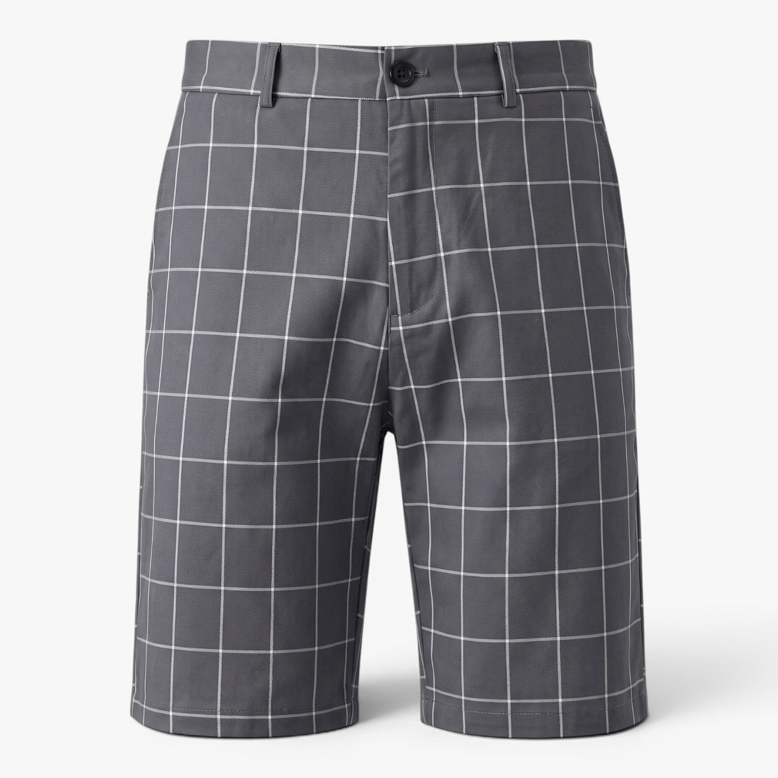 Old Fortune | Heren Short Monaco met Windowpane Ruitjes