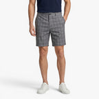 Old Fortune | Heren Short Monaco met Windowpane Ruitjes
