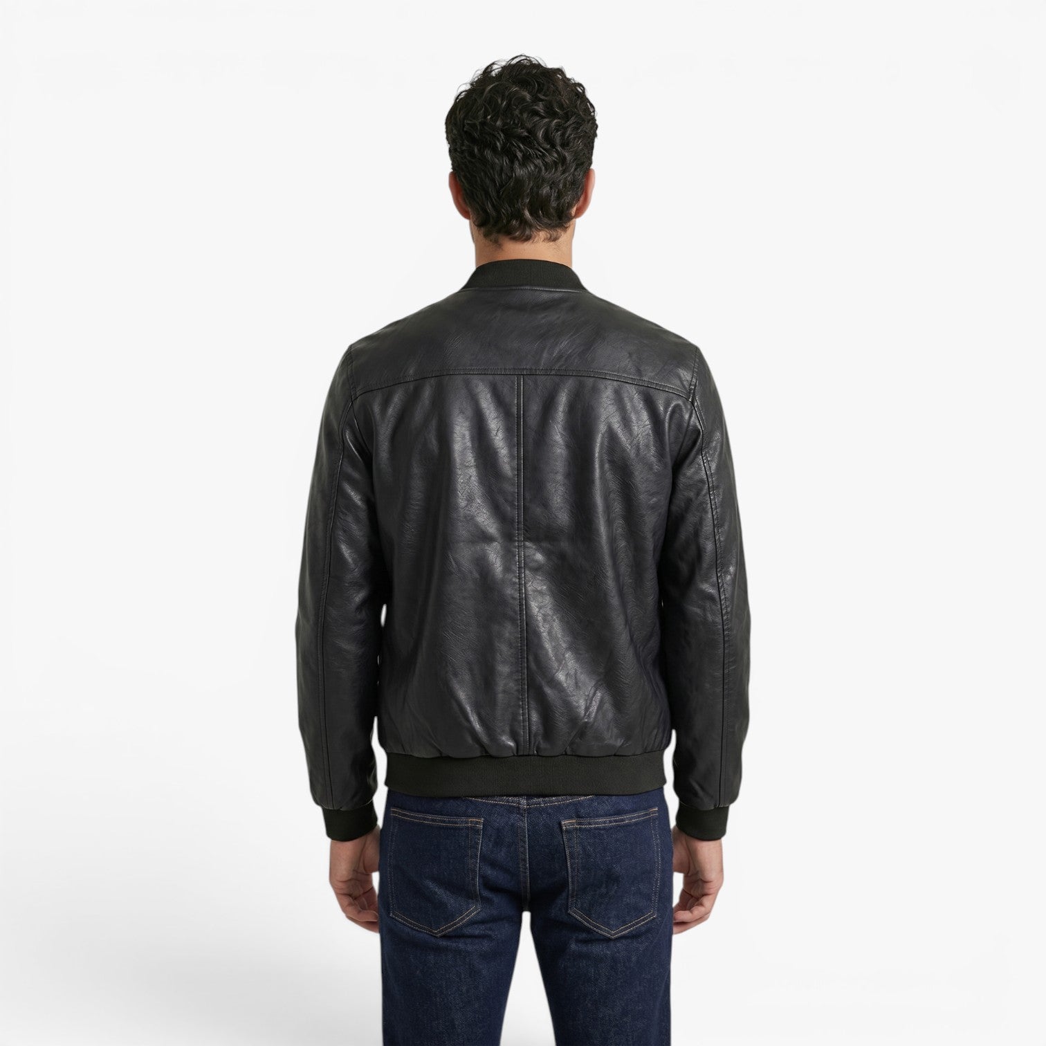 Old Fortune | Men's Bomber Jacket Made of Vegan Leather
