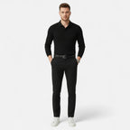 Old Fortune | Męska Koszula Dzianinowa – Pasiasty Slim Fit