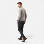 Old Fortune | Męski Sweter z Okrągłym Dekoltem – Fleece na Zimę