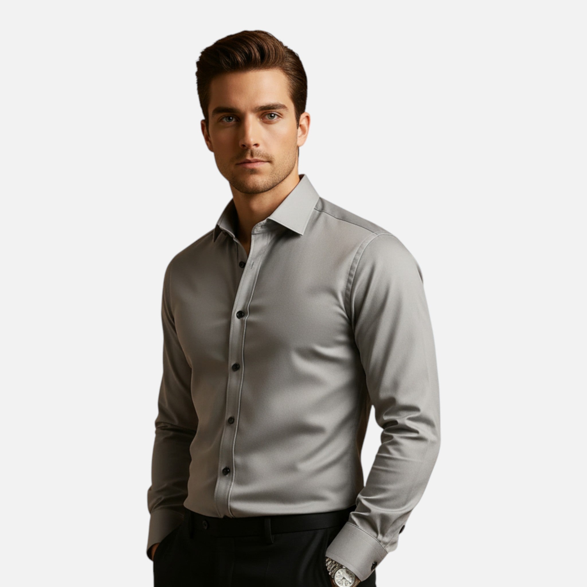 Old Fortune | Męska Koszula Slim Fit z Elastanem