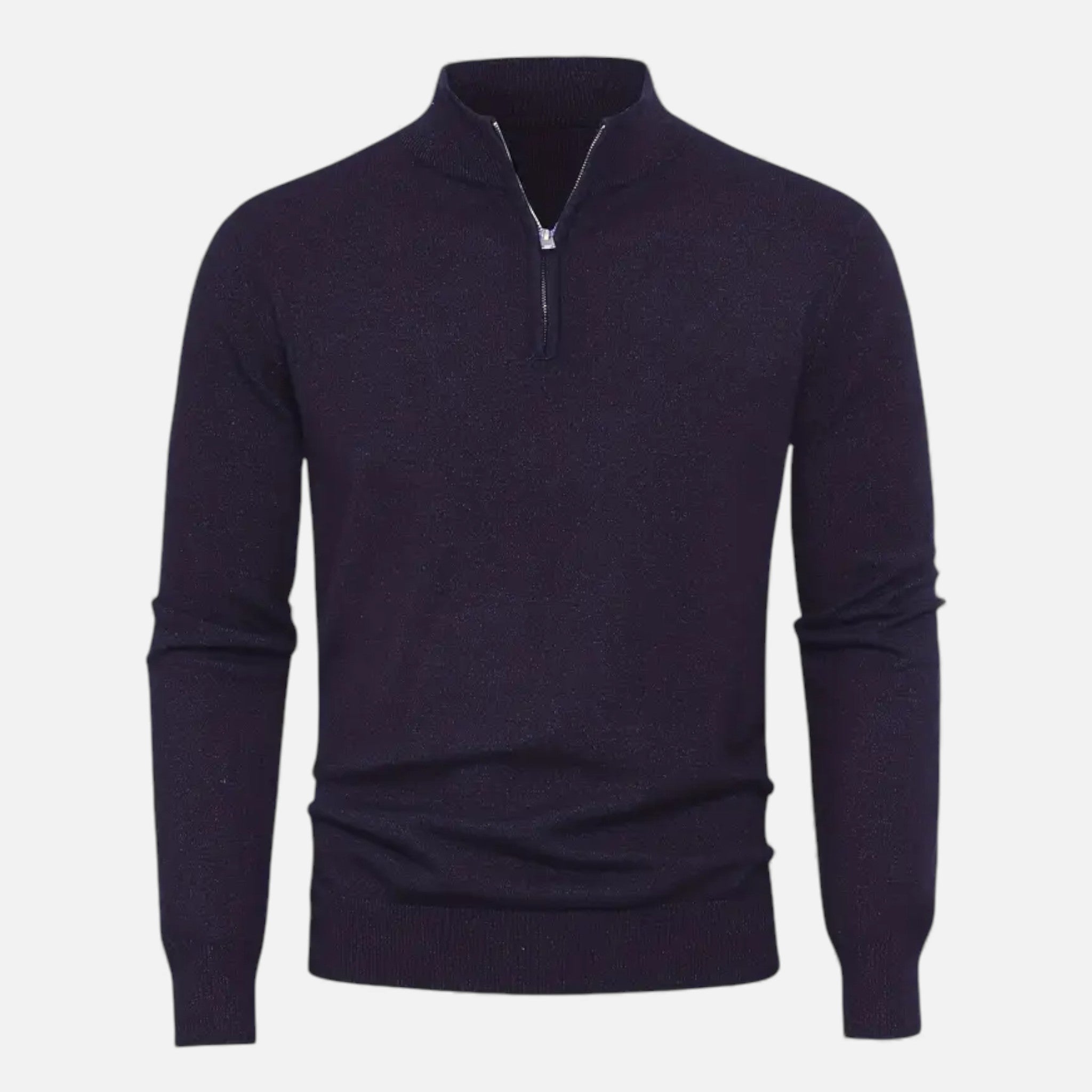 Old Fortune | Męska Kardigan Dzianinowy Half-Zip