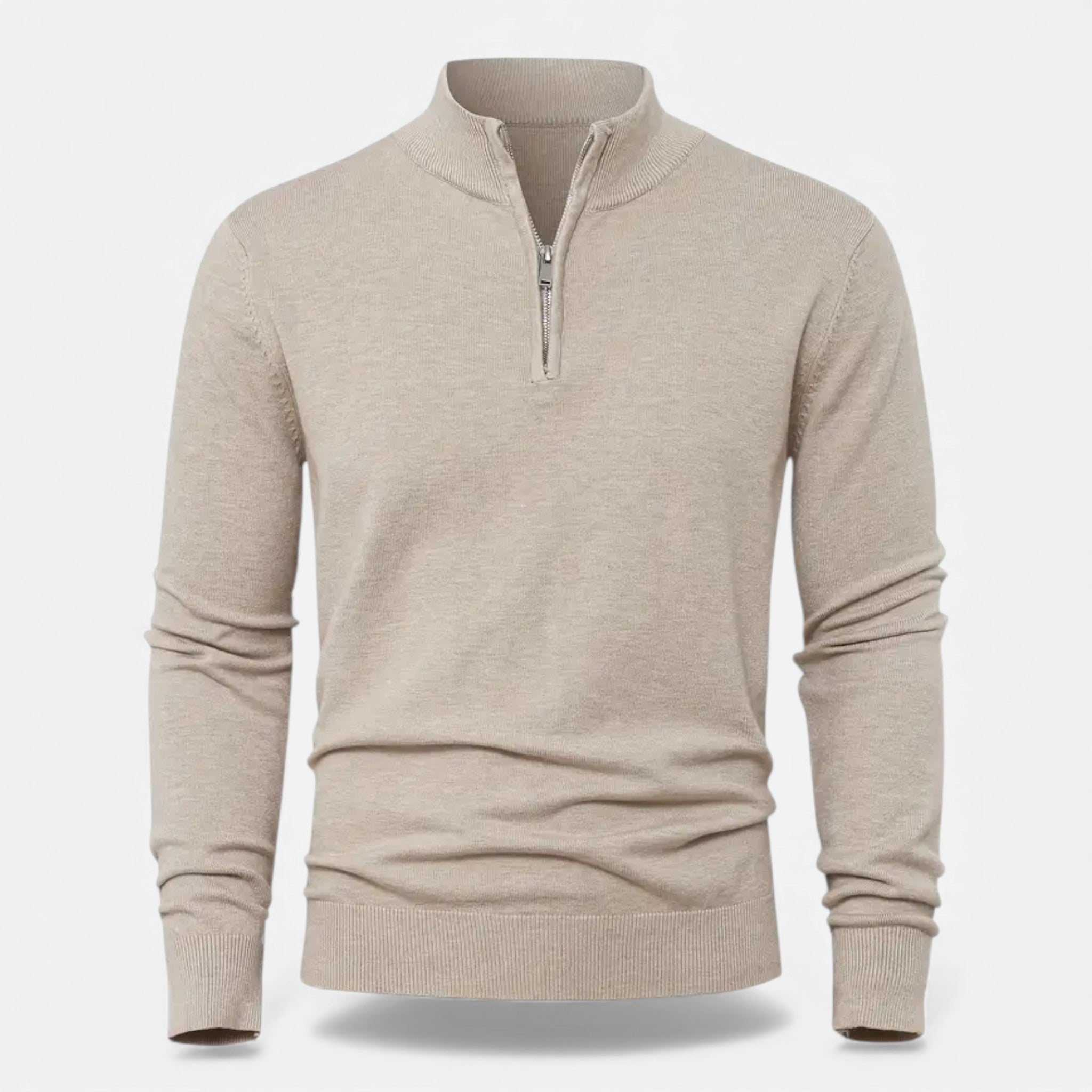 Old Fortune | Męska Kardigan Dzianinowy Half-Zip