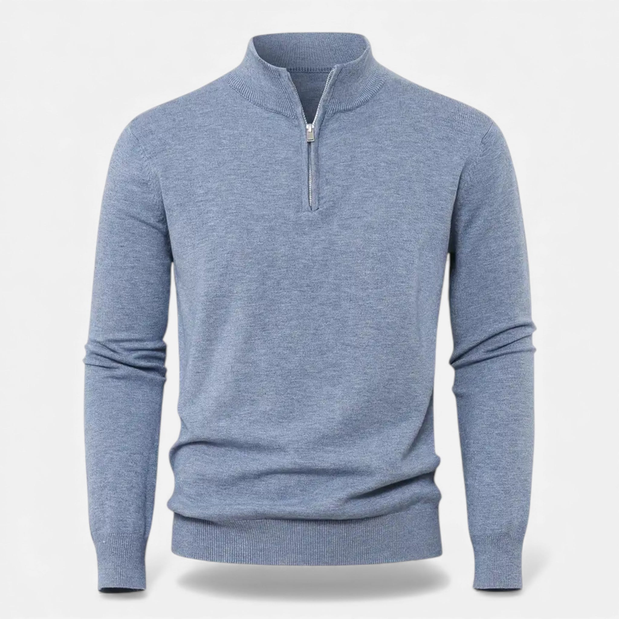 Old Fortune | Męska Kardigan Dzianinowy Half-Zip