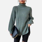 Old Fortune | Damski Sweter Dzianinowy z Wzorem Raglan