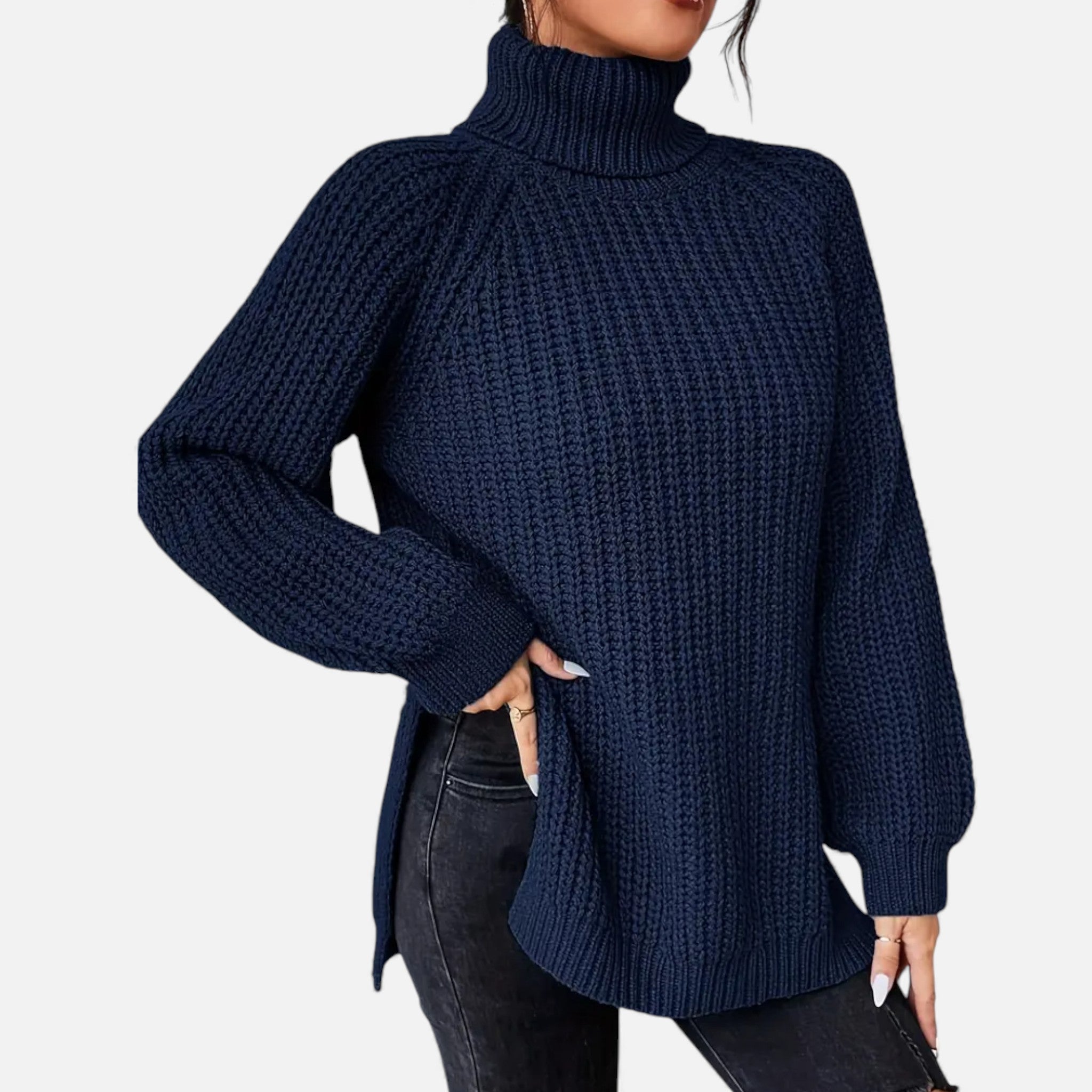 Old Fortune | Damski Sweter Dzianinowy z Wzorem Raglan